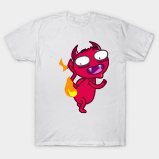 The Red Devil's tail was burned T-Shirt